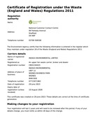 View Carrier's Certificate in a new tab